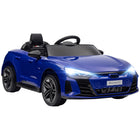 Aosom 12V Audi RS e-tron GT Kids Electric Ride-On Car with Remote Control - Navy Blue-Licensed 12V Audi RS e-tron GT makes sure authentic design 