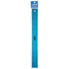 JAM Paper - Règle en aluminium robuste - 12 po - bleu métallisé-La règle est semi-flexible, a des coins arrondis et dispose d'un support en liège antidérapant pour qu'elle reste en place lorsqu'elle est utilisée sur toutes les surfaces.