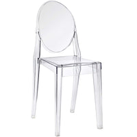 Modway Casper Dining Side Chair - Clear-For Outdoor Use