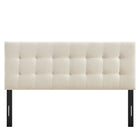 Modway Emily Fabric Upholstered King Size Headboard - Ecru-Assembly Required