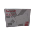 SupremeX Square Flap Invitation Envelopes - 24lb - A6 - 4-3/4" x 6-1/2" - White - 100 Pack-White