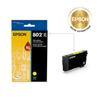 Epson - T802 Cartouche d'encre - Grande capacité - Jaune-Manipulation sans souci - impressions résistantes au maculage, à la décolouration et à l’eau