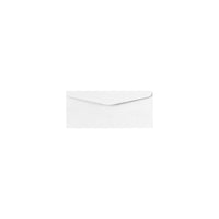 LUX #10 Regular Envelopes - 4-1/8" x 9-1/2" - 24lb. - White Linen - 250 Pack-Dimensions: 4 1/8"L x 9 1/2"W