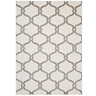 Modway - Beltara Treillis transitionnel en maillon de chaîne Tapis de 5 pi l x 8 pi L - Beige et ivoire-Tapis de transition en maillage de chaîne