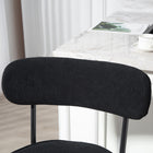 HOMCOM 27" Counter Height Modern Bar Stools - Black - 2 Pack-Simple, modern style fits effortlessly into your kitchen or dining space
