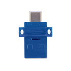 Verbatim 128 GB Store 'n’ Go Dual USB-C Flash Drive – Blue-Access stored content directly from drive