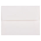 JAM Paper A2 Strathmore Invitation Envelopes - 4.375" x 5.75" - Bright White Laid - 50 Pack-Bright White Laid