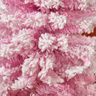 HOMCOM - Snow Flocked Pencil Artificial Christmas Tree with Steel Base Pink-Les branches ignifuges ne risquent pas de prendre feu ou de causer de graves dommages domestiques 
