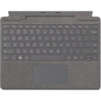 Microsoft - Copilote de clavier Surface Pro avec stockage pour stylet - Platine - Bilingue-Pour Surface Pro, 8, 9 et 10
