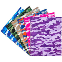 JAM Paper Glossy 3 Hole Punched 2-Pocket School Folders - Assorted Camo - 6 Pack-Glossy 3-Hole Punch Project Folders l Assorted Camouflage Colours