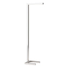 Hudson&Canal Malin 52" Tall Integrated LED Floor Lamp with Metal Shade - Polished Nickel-Rectangular metal shade is integrated into the frame of the fixture