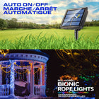 Bell+Howell 50-ft Solar USB Rope Light Color Changing with Remote -Allowing for seamless transition between outdoor and indoor use simply plant the solar panel outdoors to power your lights from the Sun or plug the lights into a USB port and enjoy color changing light inside your home