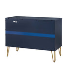 Manhattan Comfort DUMBO 35.19" Modern Dresser - Midnight Blue-17.61" L x 35.19" W x 26.85" H