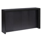 Hudson&Canal Piedmont 56"W Console Table - Black Grain-A modern contemporary design for your entryway, living room, den, and more