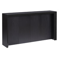 Hudson&Canal Piedmont 56"W Console Table - Black Grain-A modern contemporary design for your entryway, living room, den, and more