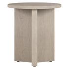 Hudson&Canal Anders 20"W Round Side Table - Alder White-Table is made of high-quality and durable MDF materials