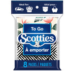 Scotties To Go 3-Ply Prem Facial Tissue - 8 Pack-Hypoallergenic and dermatologist approved