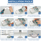 Impotek - Luminaire encastré au plafond DEL 6 po 12W 5CCT gradable – Paquet de 4-8