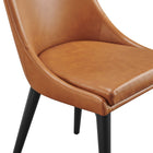 Modway Viscount Vegan Leather Dining Chair - Tan-8
