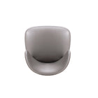 Manhattan Comfort - Chaise de salle à manger moderne Strine 21,65 po en velours et similicuir - Taupe foncé-22,83 po L x 21 po l x 33,07 po H