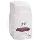Distributrice manuelle de produits pour les soins de la peau en cartouche de Scott Essential (92144) - Capacité de 1 L - Blanc-Dimensions de la distributrice de produits pour soins de la peau