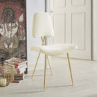 Modway Ponder Performance Velvet Dining Side Chair - Ivory-Performance Velvet Upholstery