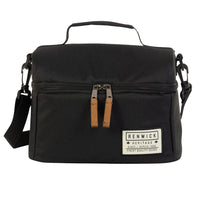 Renwick Lunch Bag - Black-PEVA insulated lunch bag with polyester shell