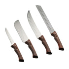 Tramontina - Churrasco Ensemble de couteaux à griller avec manches en bois dur - Acier inoxydable haute teneur en carbone - Lame dentelée - 4 pièces-6