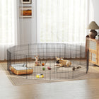 PawHut - Parc d’exercice pliable en métal pour animaux, enclos pour chien/chiot, 12 panneaux-Montage facile et aucun outil requis pour l'assemblage 