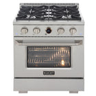 Kucht 30" KXP Series Dual Fuel Range Natural Gas - Stainless Steel-New Kucht Horus Digital Dial Thermostat