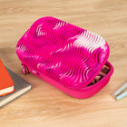 Zipit Wavey Silicone Top Storage Box - Pink-6