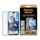 PanzerGlass Ultra-Wide Fit Screen Protector iPhone 16/15 - Clear-Keeps your device safe from your everyday fumbling, dropping and cracking