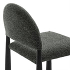 Modway Hayley Upholstered Fabric Dining Side Chair - Black/Anthracite-10