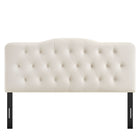 Modway Annabel Stain-Resistant Performance Velvet Queen Headboard - Alabaster-Assembly Required