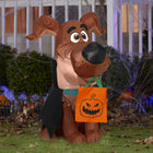 GEMMY Airblown Inflatable Halloween Scoob Puppy Vampire-Includes stakes and tethers