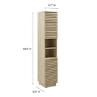 Modway Render Tall Narrow Faux Travertine Linen Storage Cabinet - Travertine-Particleboard Construction