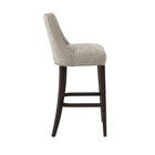 Manhattan Comfort Beever 18.9" Modern Chenille Upholstered Barstool - Taupe - 3 Pack-Seat Height: 32.5 in