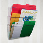 Storex Unbreakable Wall Pocket Letter Size - Clear-Three types of mounting hardware included: wall anchors and screws, double sided tape, and pocket clips