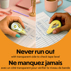BIC Wite Out Mini Pastel Correction Tape - Pastel Colours - 3 Pack-6