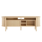 Modway Cadence 71" Curved TV Stand - Oak-7