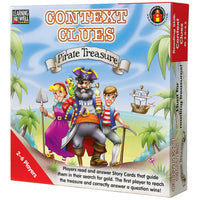 Learning Well Games Context Clues - Pirate Treasure Game - Red Levels 2.0-3.5 -Compact size saves space on the shelf and in the classroom