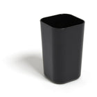 TRU RED Plastic Pencil Cup - Black-Manufactured from a black glossy finish plastic. Use stand alone or mix and match with other pieces