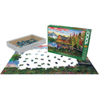 Eurographics The Fishing Cabin Puzzle - 1000 Pieces-European blue board