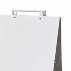 Futech Aluminum A-Board - 18" x 30" - White-Clear, High-Impact Sign Display: Flat board surface provides strong visibility for promotions, menus, or directional signage to attract foot traffic.
