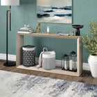 Hudson&Canal Osmond 55"W Console Table - Alder White-Clean with a soft, dry cloth and no harsh chemicals or abrasive cleaning materials