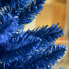 HOMCOM 6' Pencil Artificial Christmas Tree - Deep Blue-Colour: Deep Blue 