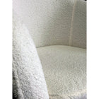Nicer Interior Boucle Swivel Chair - White-High-density foam cushioning for plush support