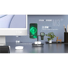 Adam Elements OMNIA M3+ Magnetic 3-in-1 Wireless Charging Station - Black-Apple Made for Watch Certified: Compatible with all Apple Watch series, ensuring reliable and efficient charging