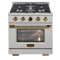 Kucht 30" KXP Series Dual Fuel Range Propane Gas - Stainless Steel/Gold-New Kucht Horus Digital Dial Thermostat