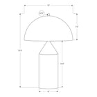 Monarch Specialties 23" H Table Lamp - Black Metal-Easily control your lighting with the integrated rocker switch that operates up to a 60W bulb (not included), making it a practical addition to your home or office decor